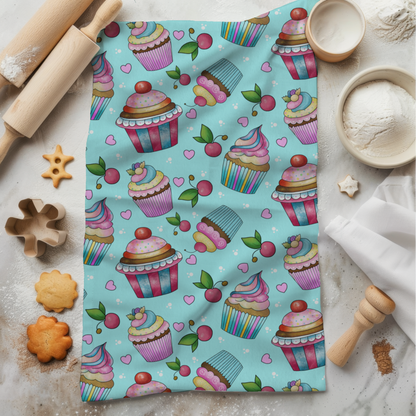 Whimsical Cupcake Hand Towel