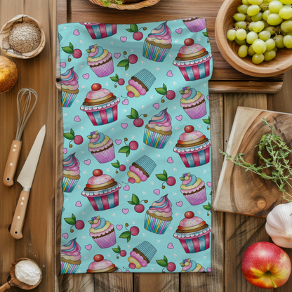 Whimsical Cupcake Hand Towel